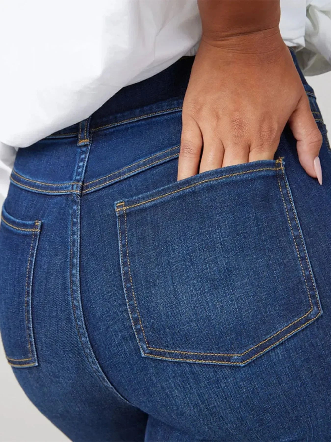 Coastal High-Waisted Flare Jeans Plus Size Stretch Denim - Southern Shores Clothing