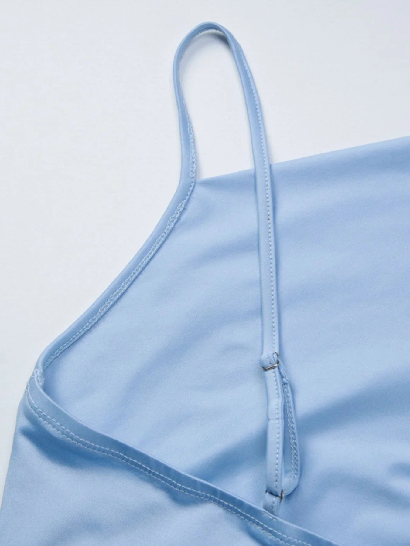 Asymmetrical Neckline Ruched Cami Top With Lightweight Stretch - Southern Shores Clothing