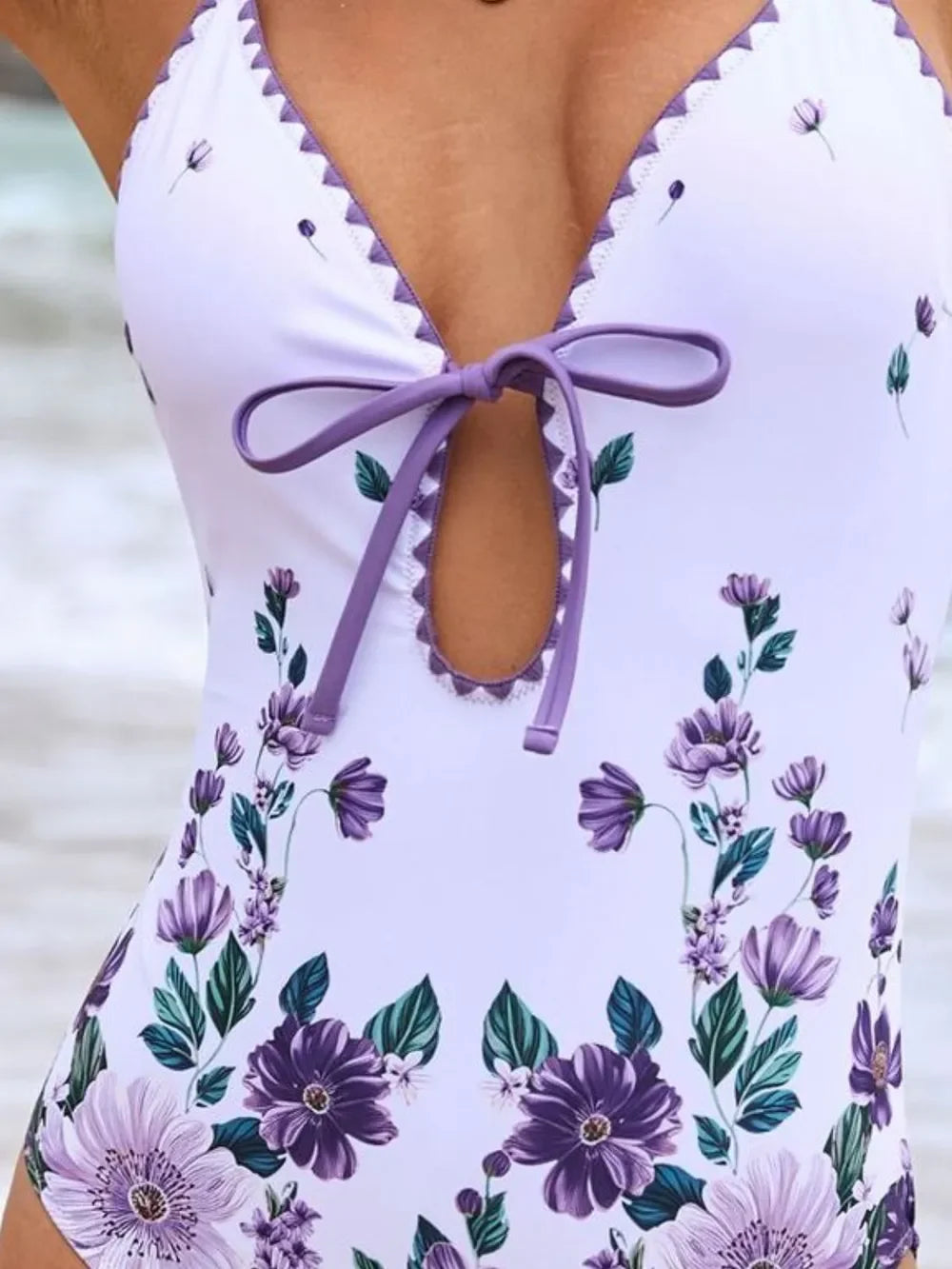 Printed Floral Spaghetti Strap Swim Set With Wrap Skirt - Southern Shores Clothing