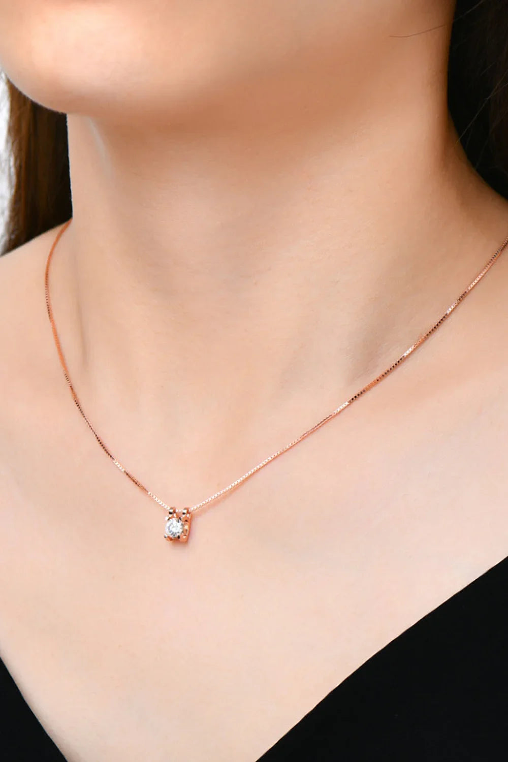Moissanite Sterling Silver Necklace Coastal Sparkle - Southern Shores Clothing