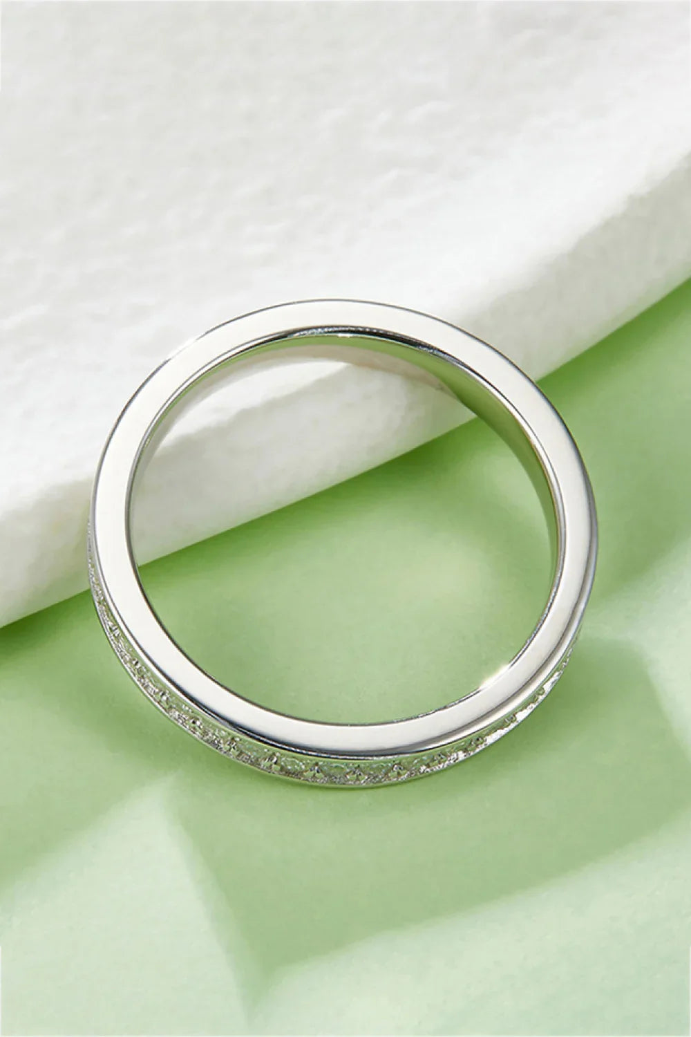 Minimalist Moissanite Sterling Silver Ring - Southern Shores Clothing