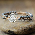 Adjustable Alloy Natural Stone Braided Bracelet Classic - Southern Shores Clothing