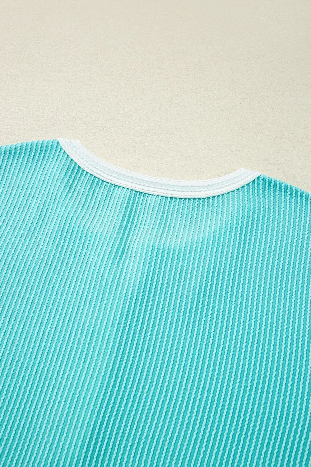 Corded Half Button Henley T Shirt With Stretch - Southern Shores Clothing