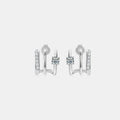 Moissanite D Color Sterling Silver Earrings - Southern Shores Clothing