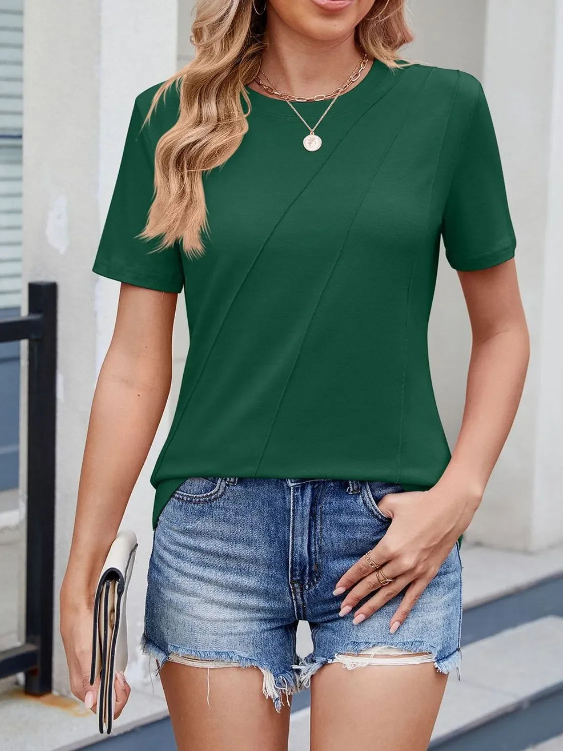 Round Neck Short Sleeve T-Shirt - Southern Shores Clothing