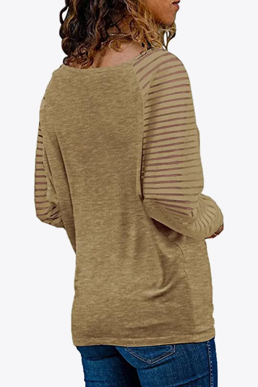V-Neck Raglan Long Sleeve T-Shirt for Everyday Comfort - Southern Shores Clothing