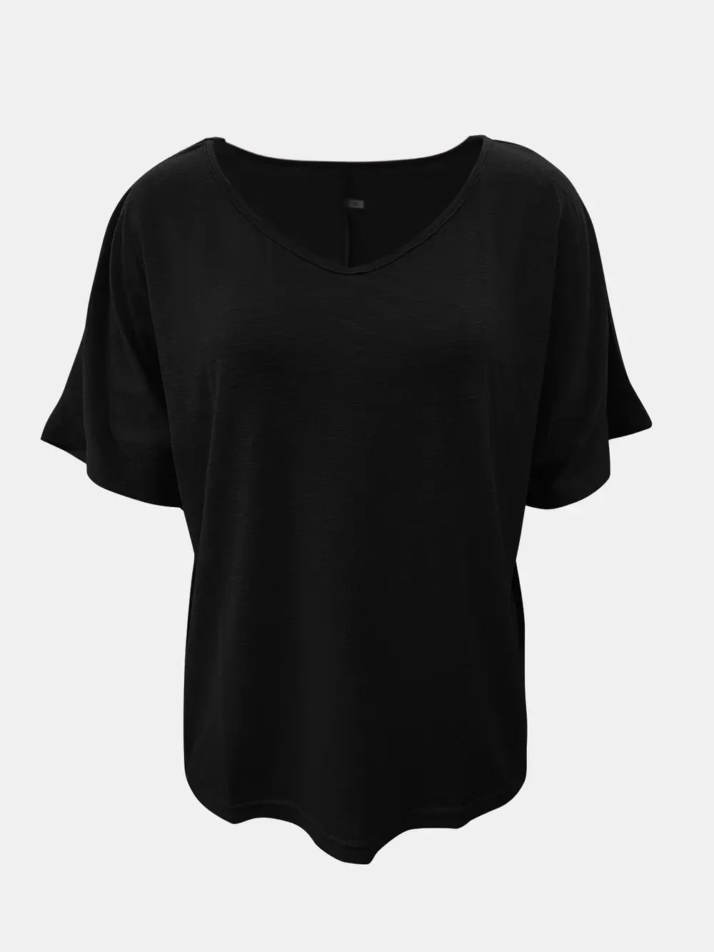 Full Size Scoop Neck Short Sleeve T-Shirt - Southern Shores Clothing