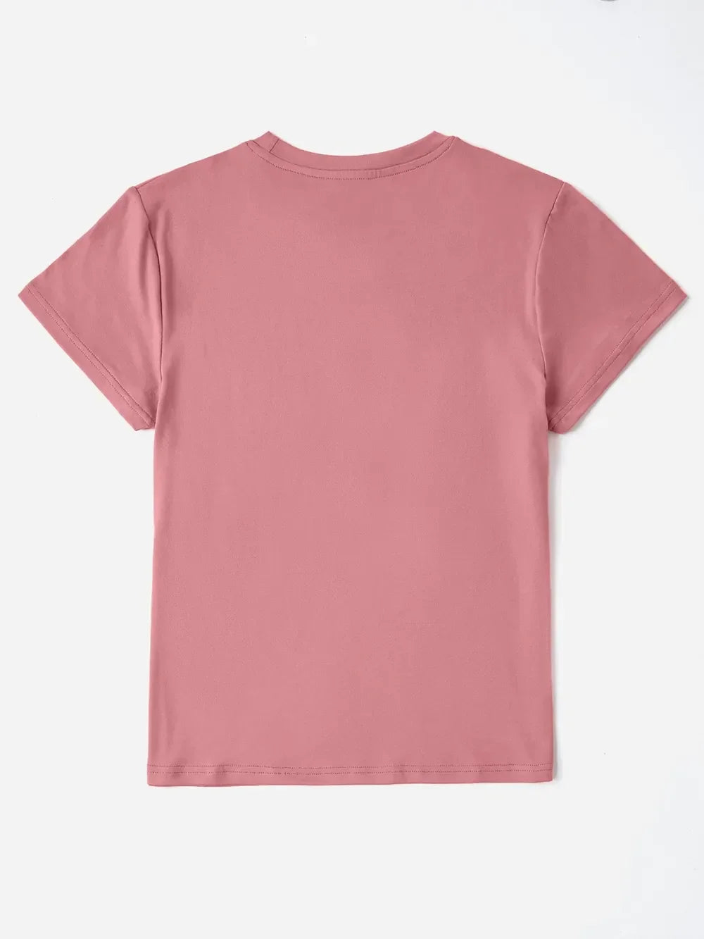 Graphic Heart Print Round Neck Short Sleeve T Shirt - Southern Shores Clothing