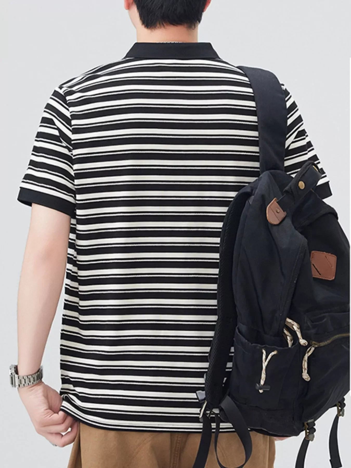 Plus Size Cotton Blend Button Detail Polo - Southern Shores Clothing