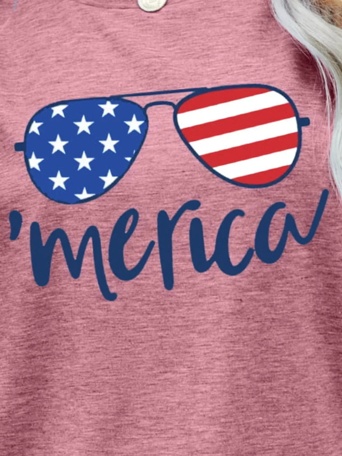 US Flag Glasses Graphic Tee With Stretch Relaxed Fit - Southern Shores Clothing
