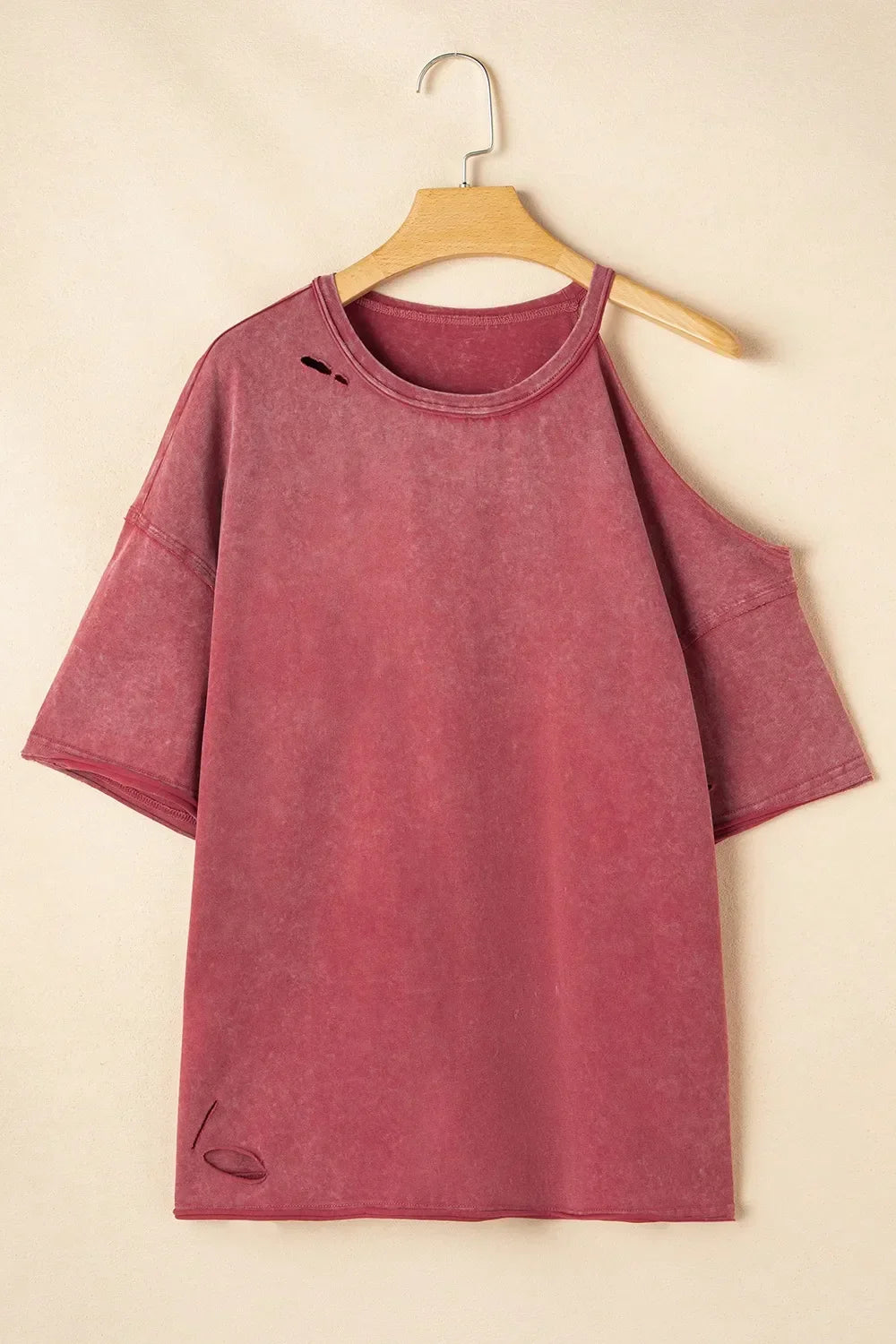 One Shoulder Oversized Tunic T Shirt Cotton - Southern Shores Clothing