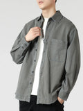 Oversized Button Up Long Sleeve Cotton Shirt - Southern Shores Clothing