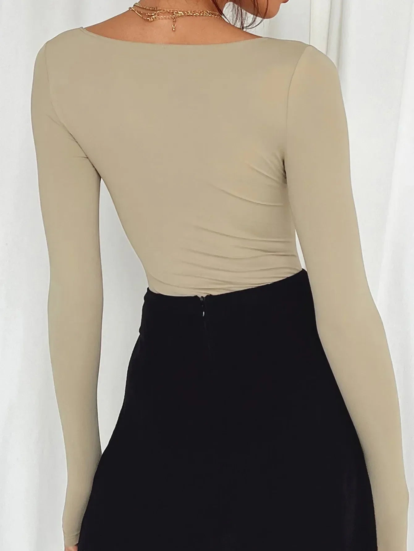 Long Sleeve Scoop Neck Fitted T-Shirt - Southern Shores Clothing