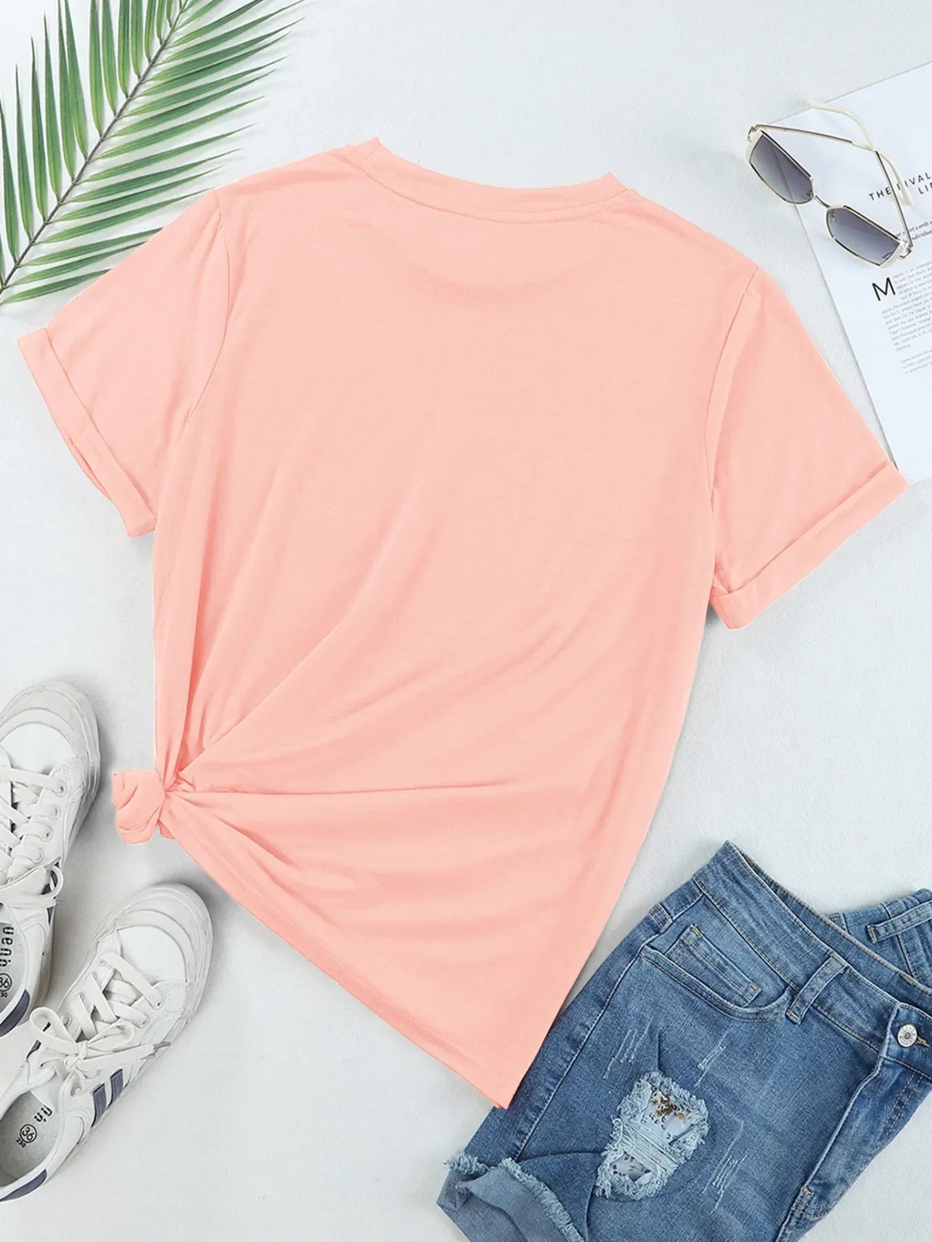Flower Market Graphic Crewneck T Shirt With Stretch Fabric - Southern Shores Clothing
