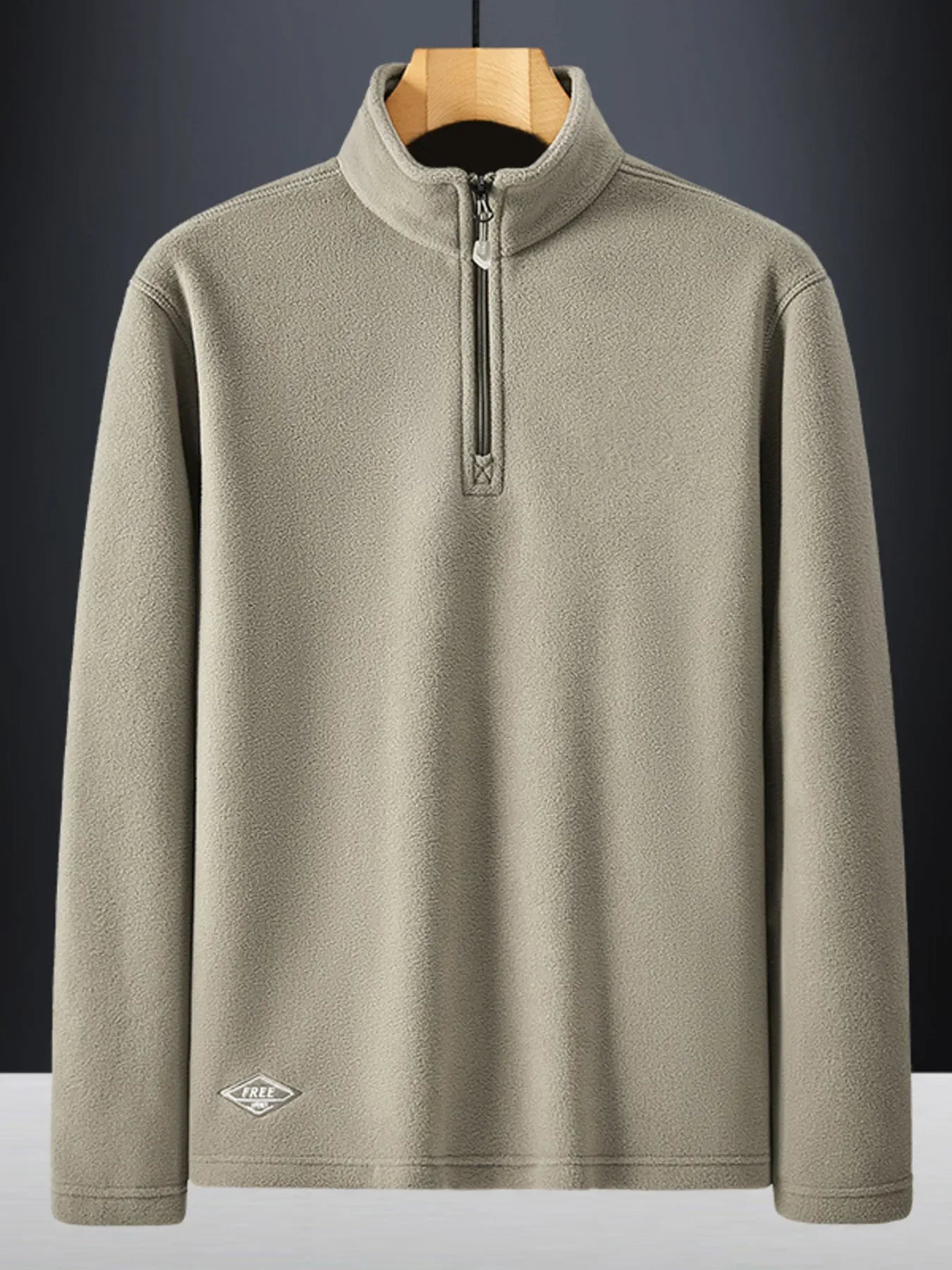 Plus Size Stretch Fabric Quarter Zip Sweatshirt - Southern Shores Clothing
