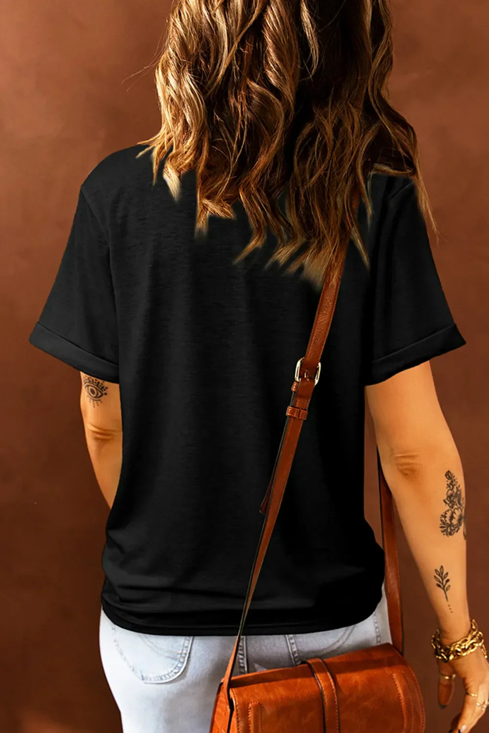 Thankful Sequin Round Neck Short Sleeve T Shirt - Southern Shores Clothing