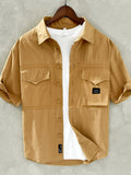 Plus Size Short Sleeve Button Up Shirt Cotton Blend - Southern Shores Clothing