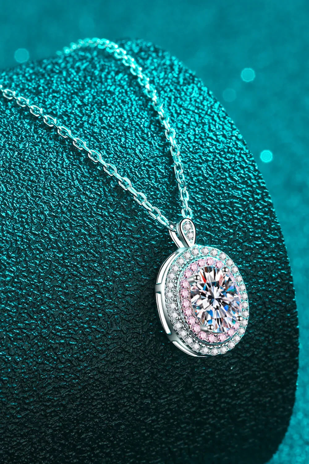 Sterling Silver 1 Carat Moissanite Pendant Necklace - Southern Shores Clothing