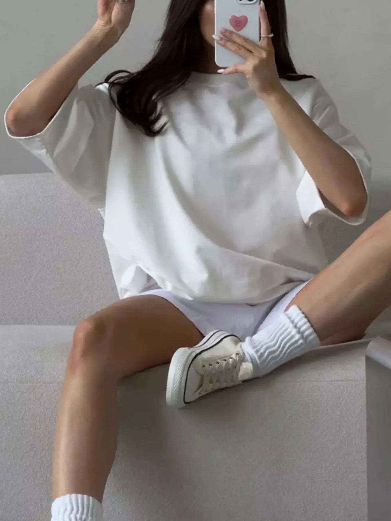 Oversized Round Neck Half Sleeve T Shirt With Relaxed Fit - Southern Shores Clothing