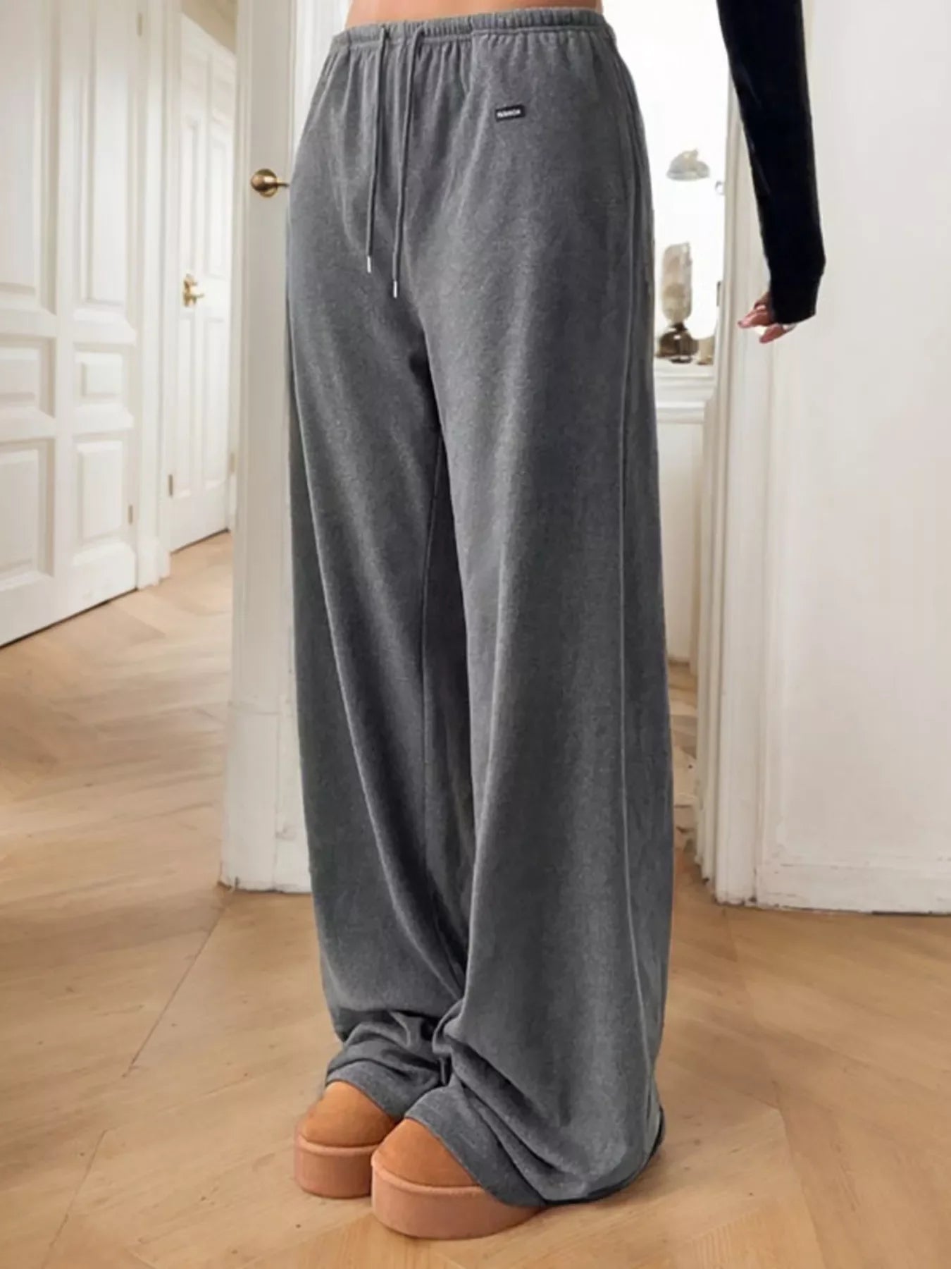 Relaxed Fit Drawstring Polyester Pants With Adjustable Waist - Southern Shores Clothing