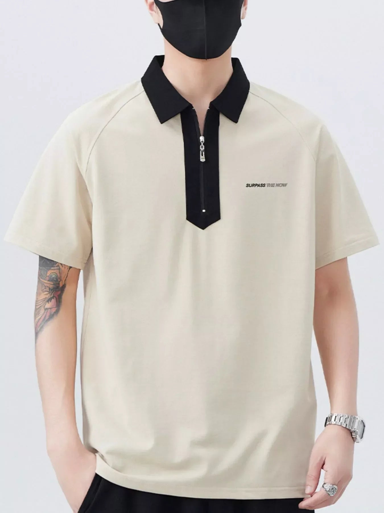 Plus Size Quarter Zip Polo With Stretch Fabric - Southern Shores Clothing