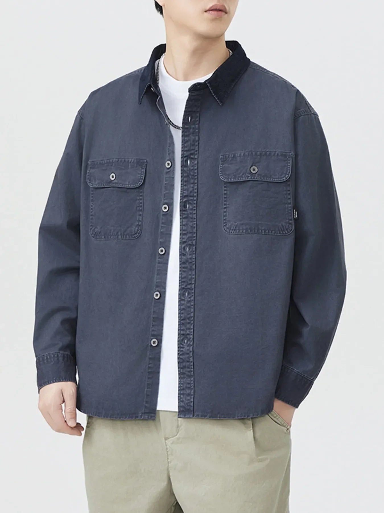 Plus Size Oversized Button Up Long Sleeve Shirt - Southern Shores Clothing