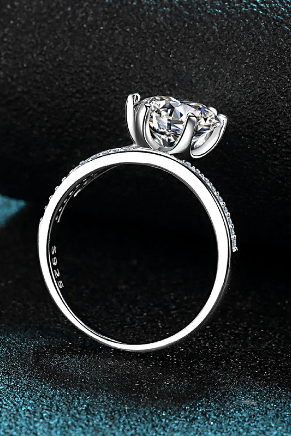 3 Carat Moissanite Minimalist Six-Prong Solitaire Ring - Southern Shores Clothing