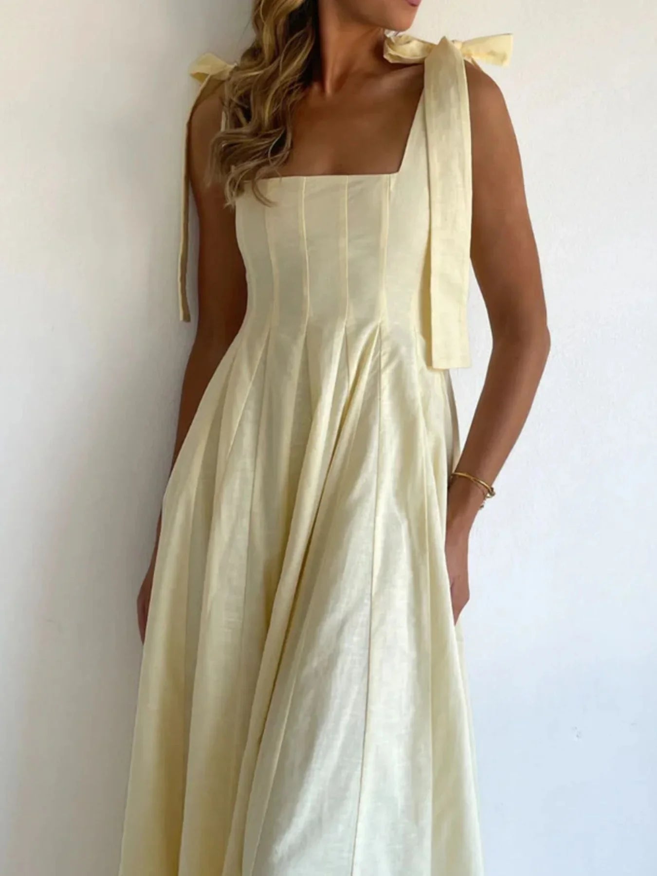 Gradient Tie Shoulder Maxi Dress With Adjustable Straps - Southern Shores Clothing