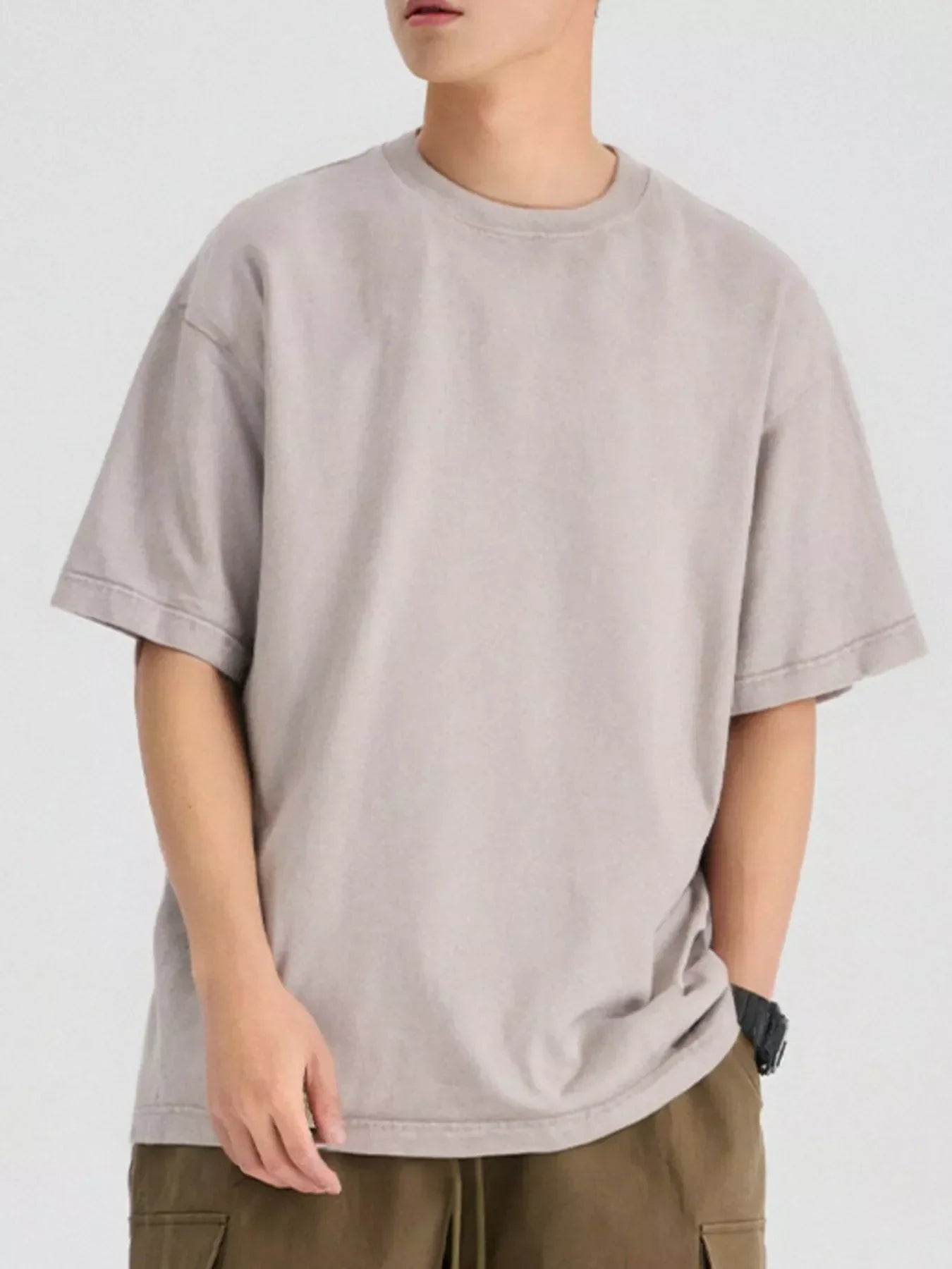 Oversized Washed Cotton T Shirt With Stretch - Southern Shores Clothing