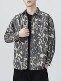 Plus Size Camouflage Button Up Shacket Coastal Style - Southern Shores Clothing