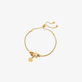 18K Gold-Plated Titanium Steel Heart Charm Bracelet - Southern Shores Clothing