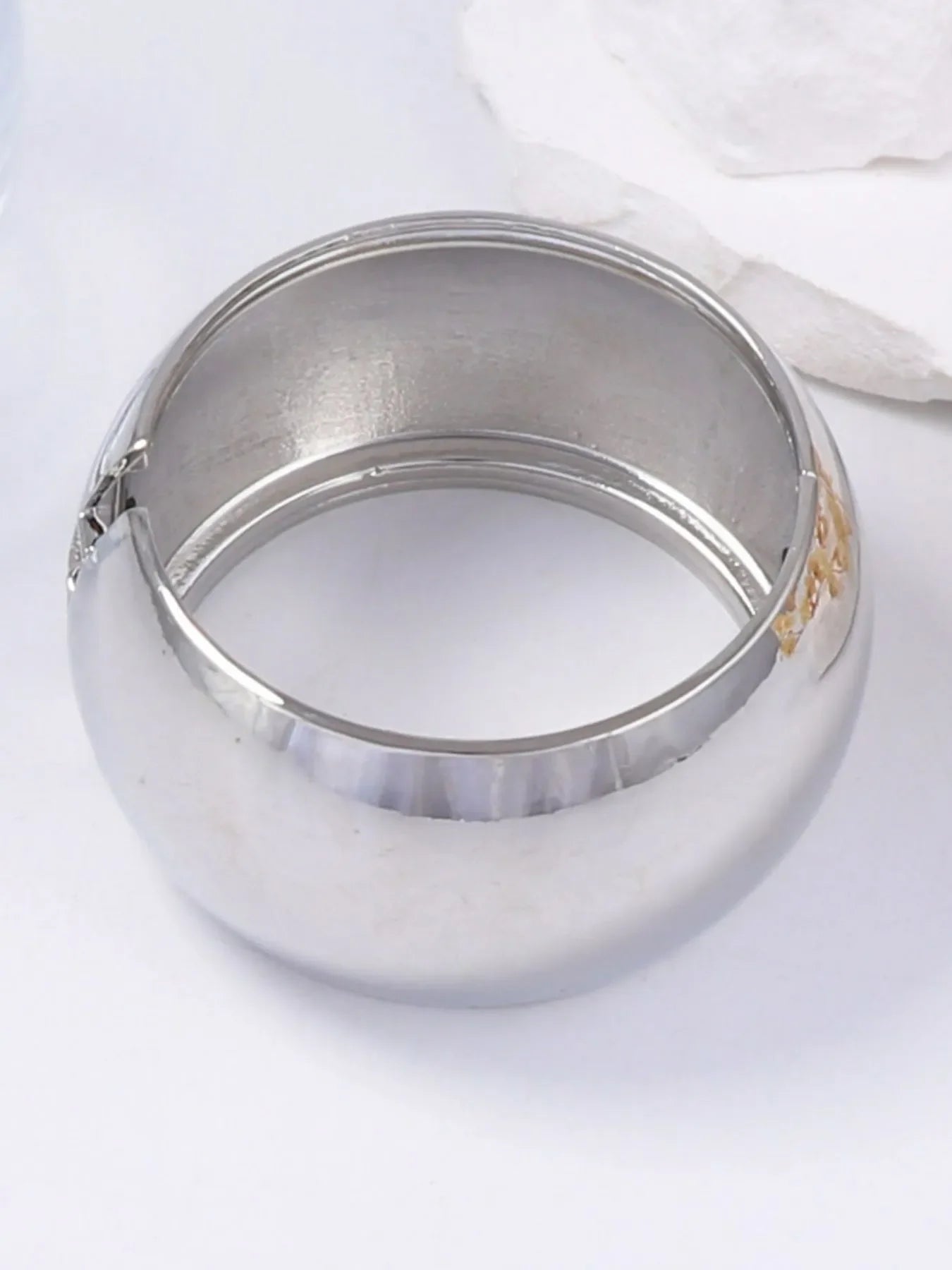 18K Gold-Plated Wide Band Adjustable Cuff Bracelet - Southern Shores Clothing