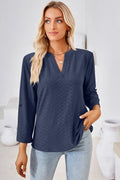 Notched Roll-Tab Sleeve T-Shirt - Southern Shores Clothing