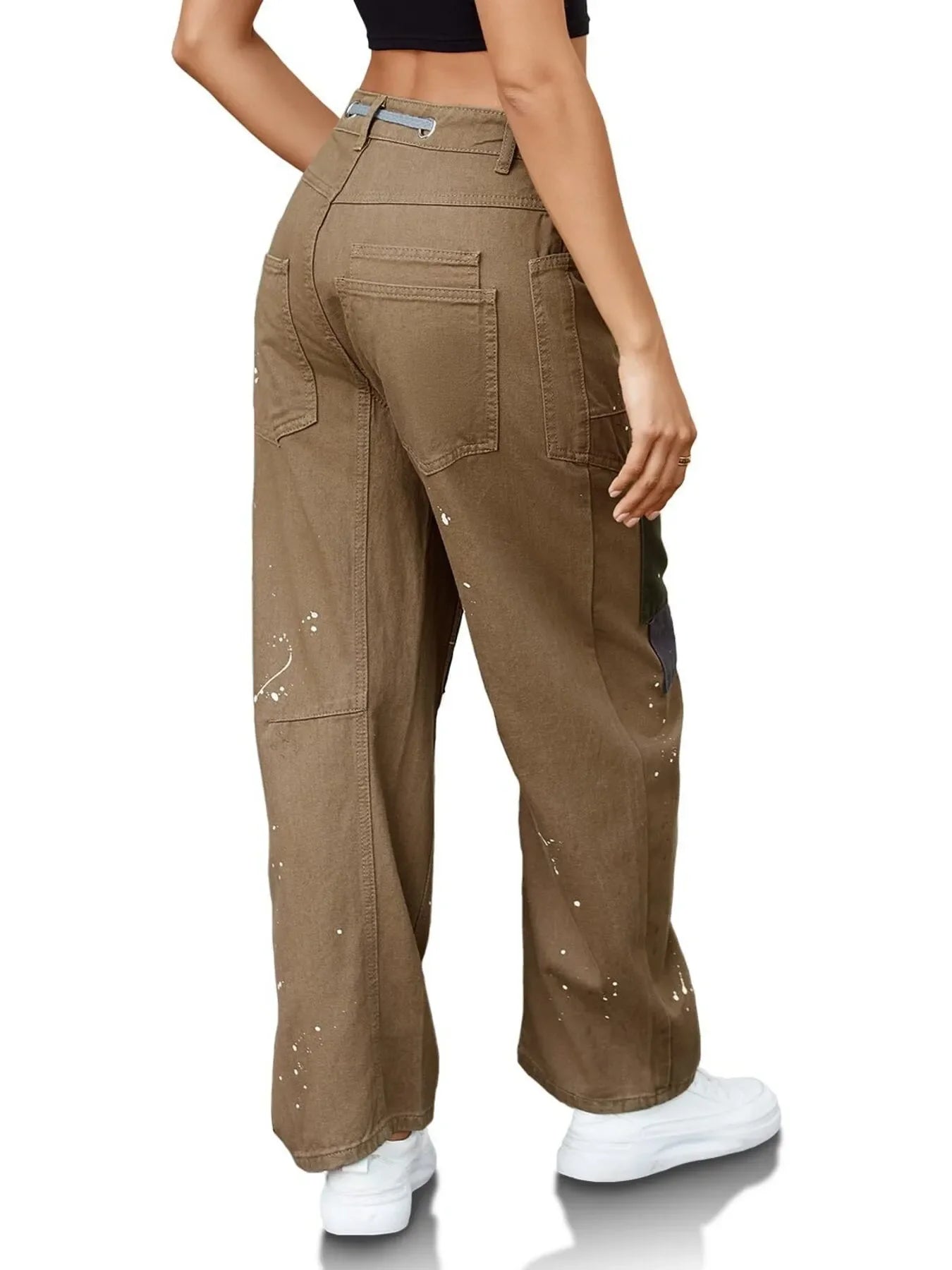 Coastal Washed Wide Leg Jeans With Drawstring - Southern Shores Clothing