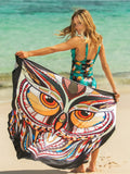 Printed Crisscross Spaghetti Strap Cover Up - Southern Shores Clothing