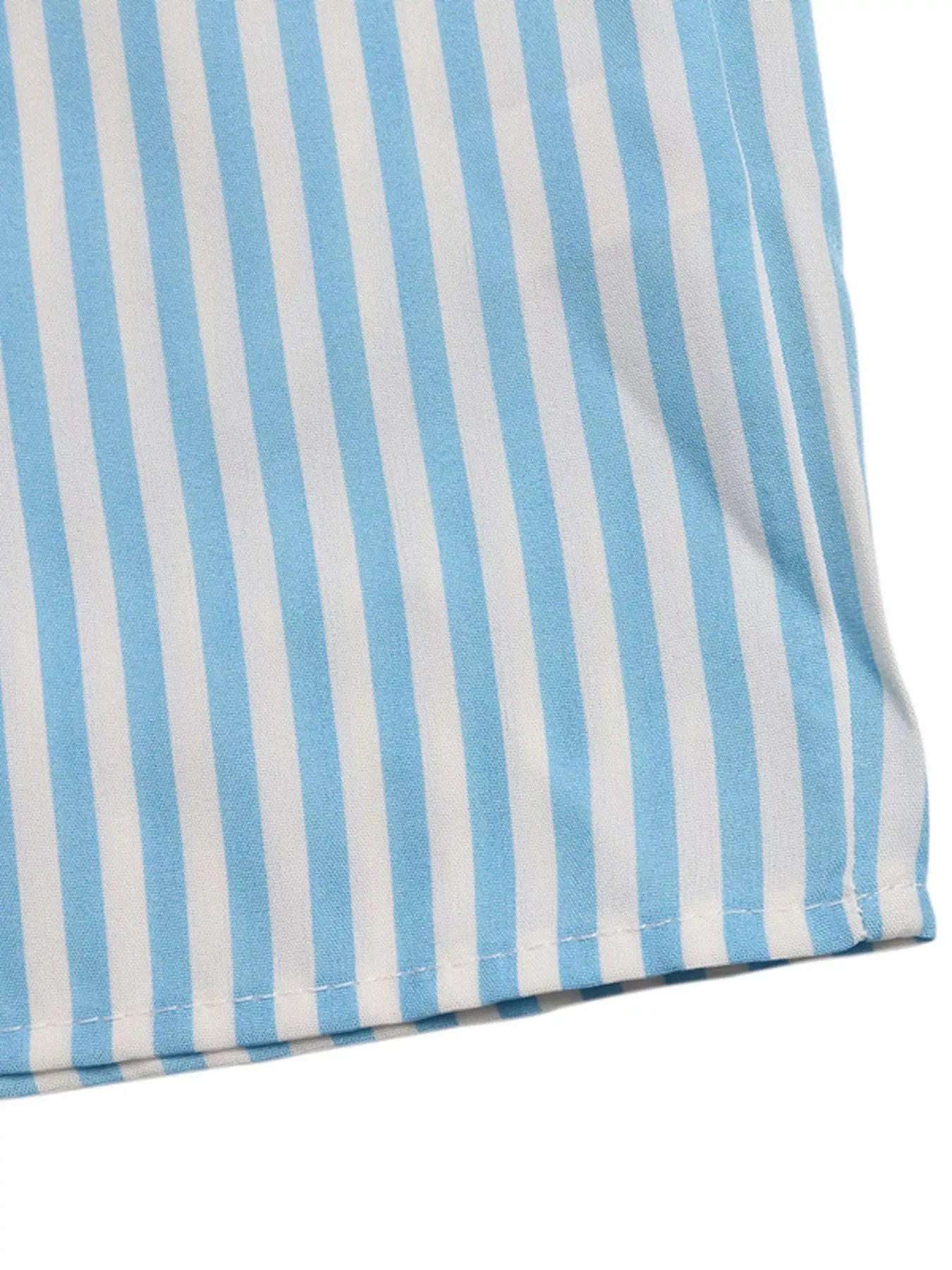 Crisscross Back Striped Romper Machine Washable - Southern Shores Clothing