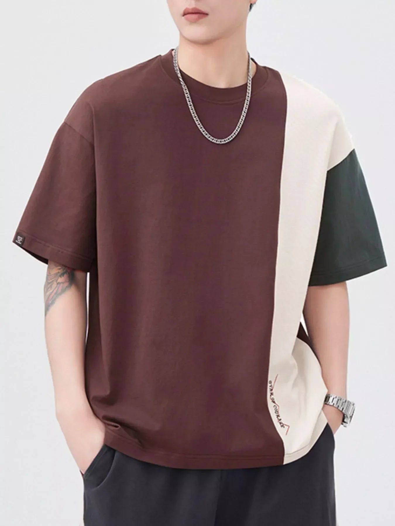 Plus Size Oversized Block T Shirt Cotton - Southern Shores Clothing