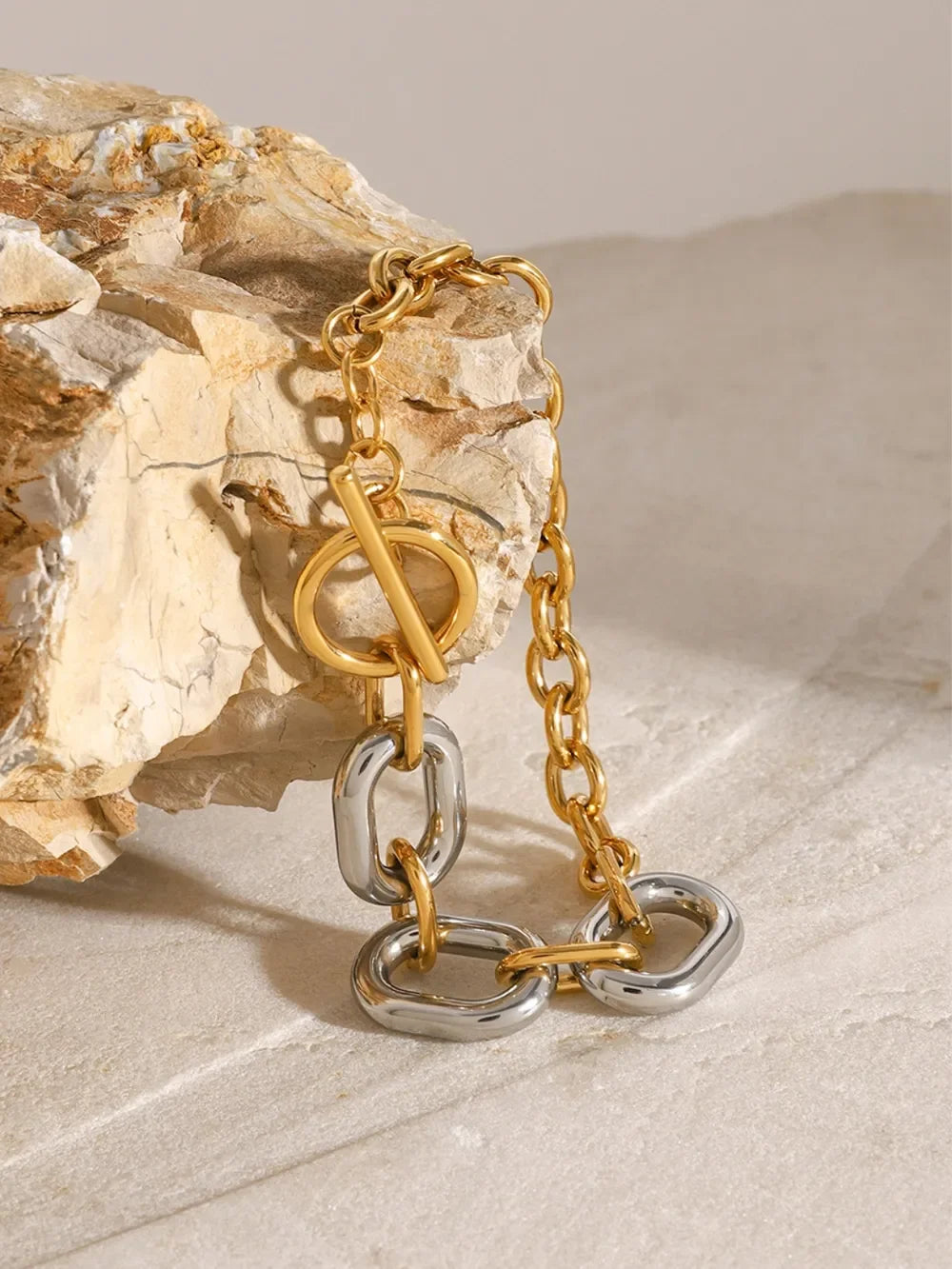 18K Gold Plated Stainless Steel Chain Bracelet - Southern Shores Clothing