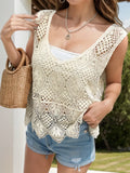 One Size Cutout Wide Strap Cotton Beach Cover Up Lightweight - Southern Shores Clothing