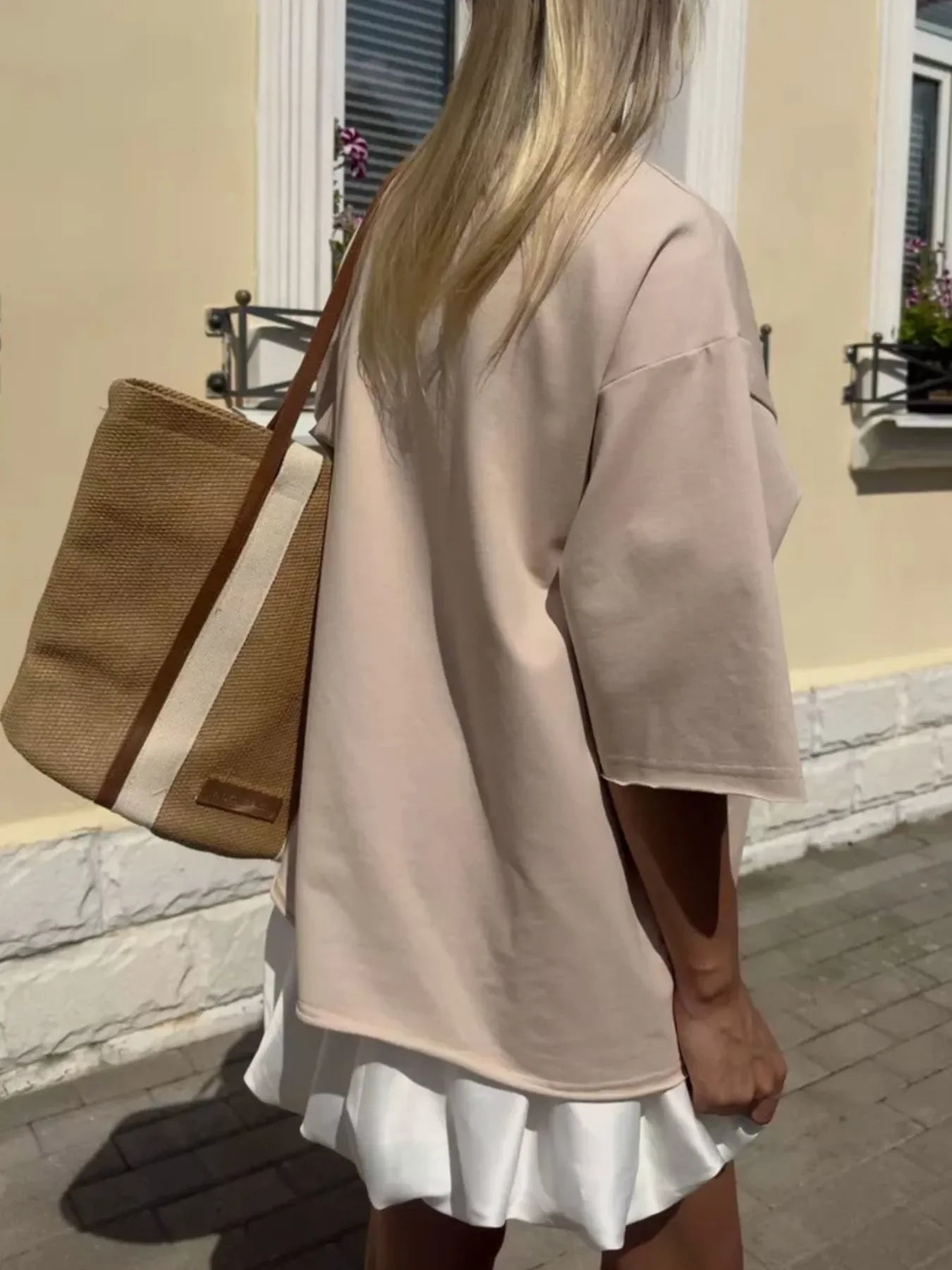 Oversized Round Neck Half Sleeve T Shirt With Relaxed Fit - Southern Shores Clothing
