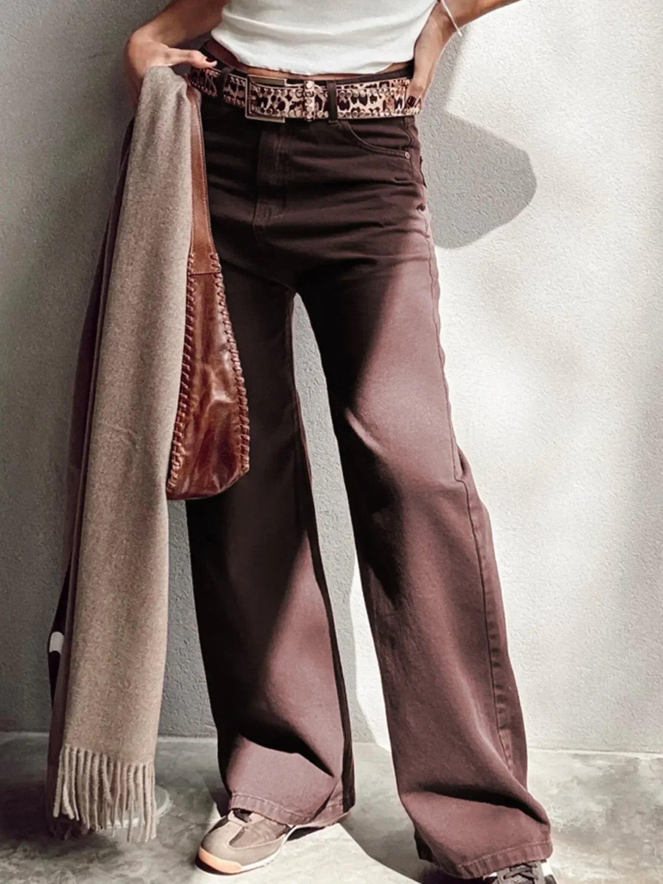 Wide Leg High Waist Denim Jeans For Everyday Comfort - Southern Shores Clothing