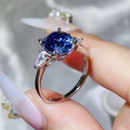 3 Carat Coastal Moissanite Sterling Silver Ring - Southern Shores Clothing