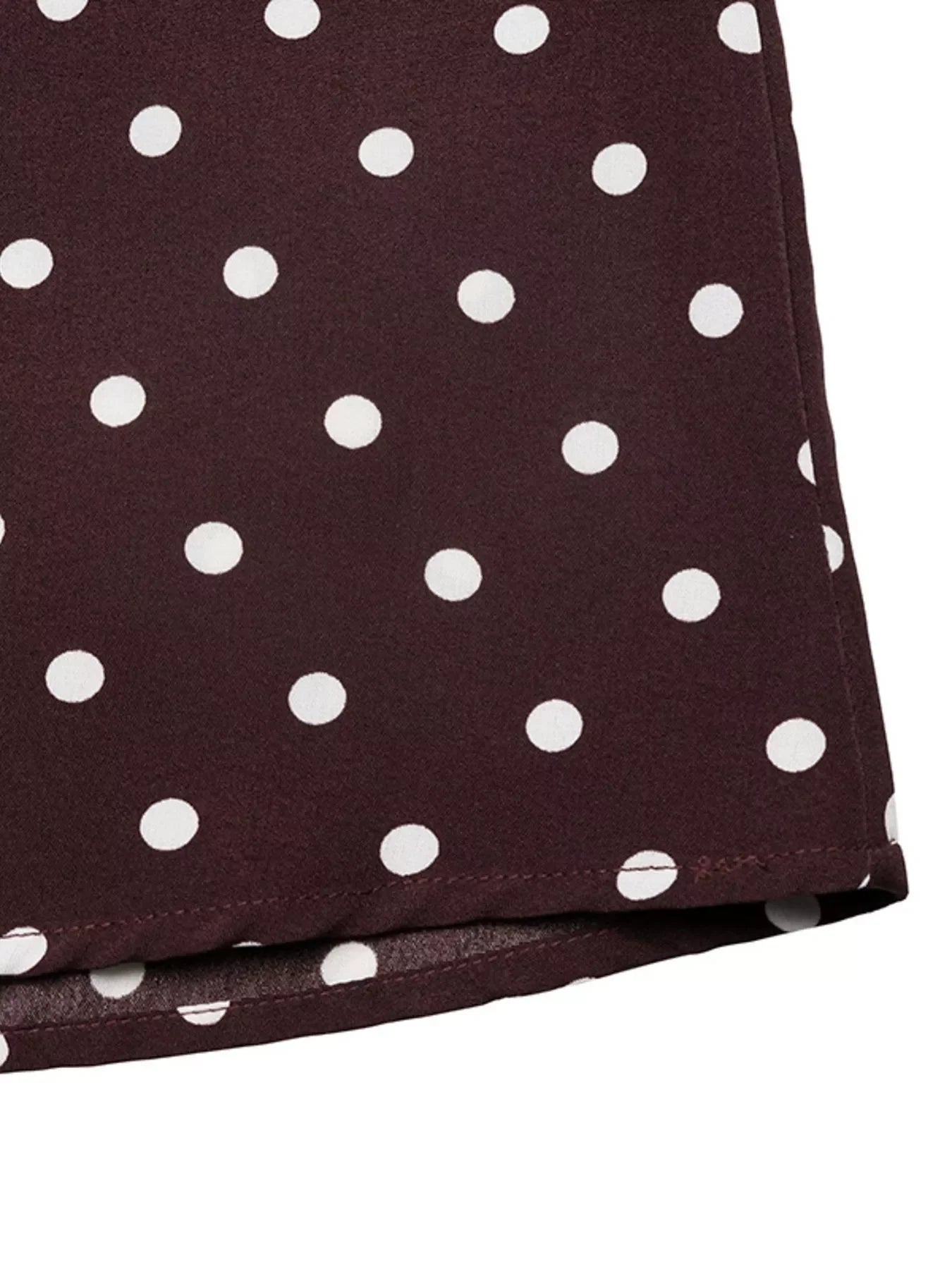 Halter Neck Maxi Dress With Polka Dot Pattern - Southern Shores Clothing