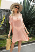 Openwork Side Slit Cover-Up Dress One Size - Southern Shores Clothing