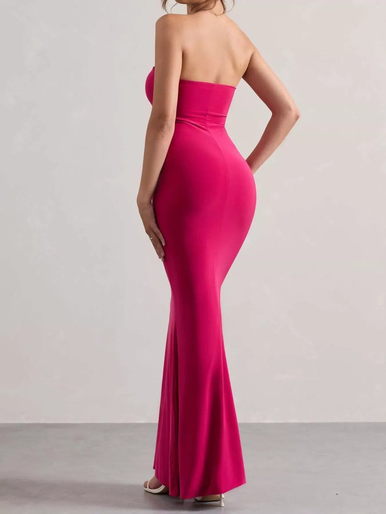 Tube Bodycon Maxi Dress With Split Silhouette - Southern Shores Clothing