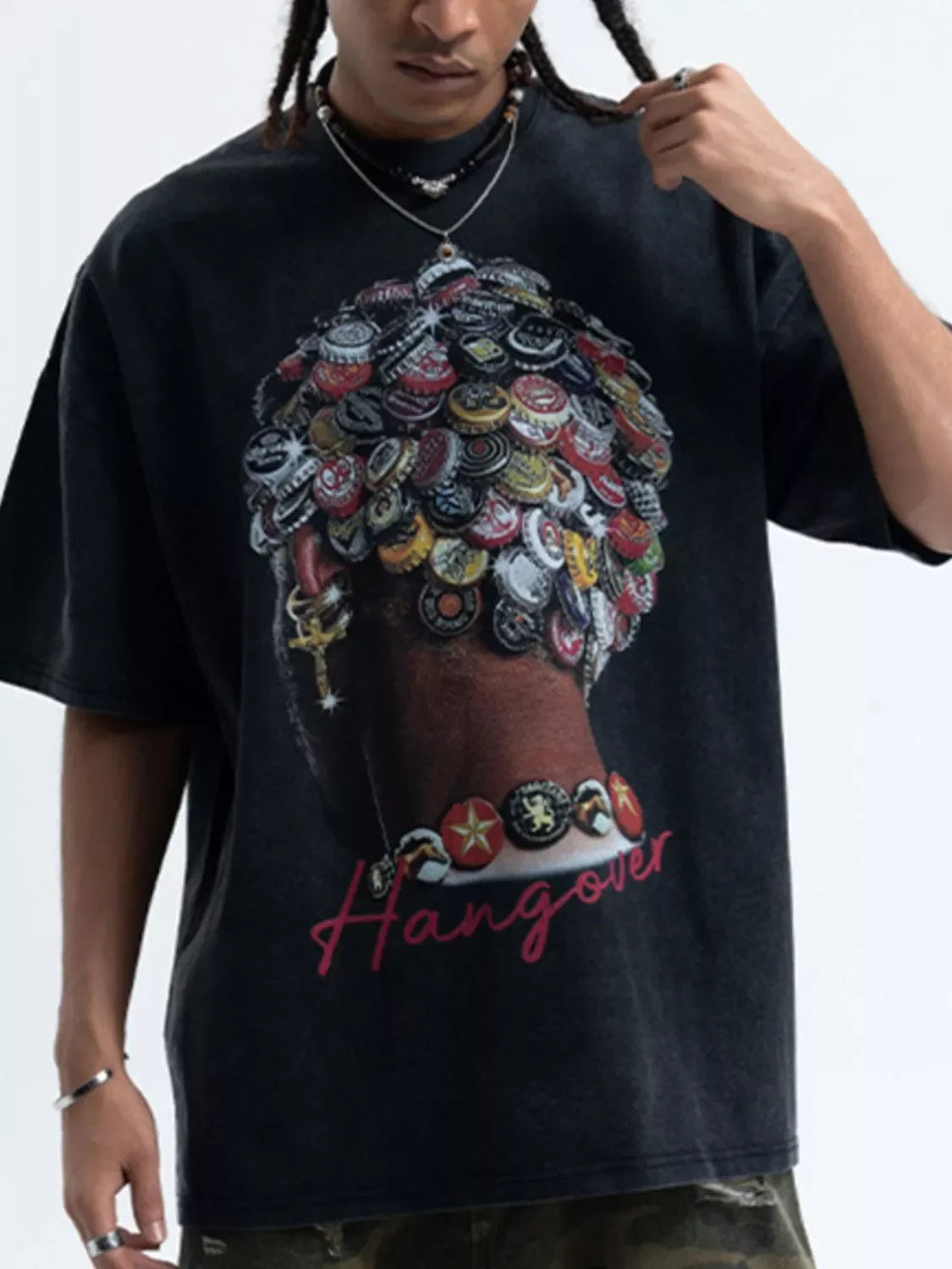 Coastal Graphic Vintage Wash Stretch T Shirt