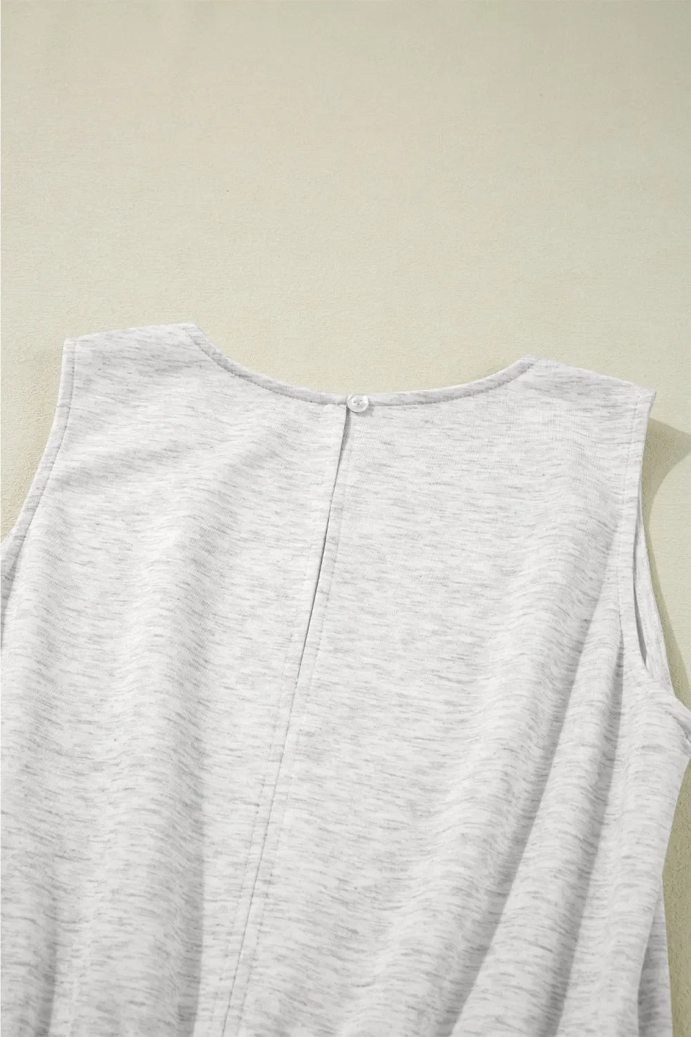 Crew Neck Drawstring High Waist Sleeveless Jumpsuit - Southern Shores Clothing