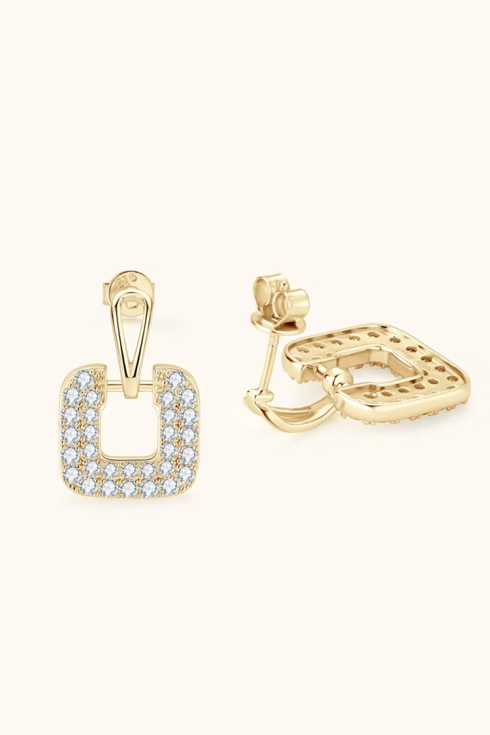Sterling Silver 1.68 Carat Moissanite Drop Earrings - Southern Shores Clothing