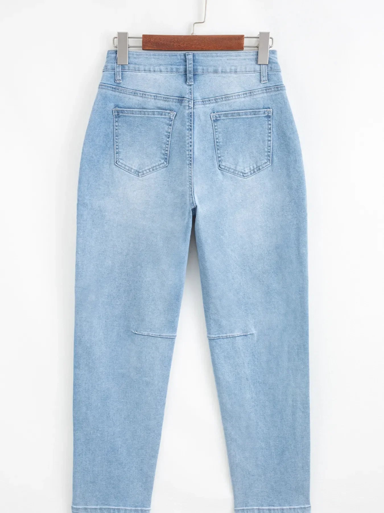 Coastal High Rise Barrel Relaxed Patch Pocket Denim Jeans - Southern Shores Clothing
