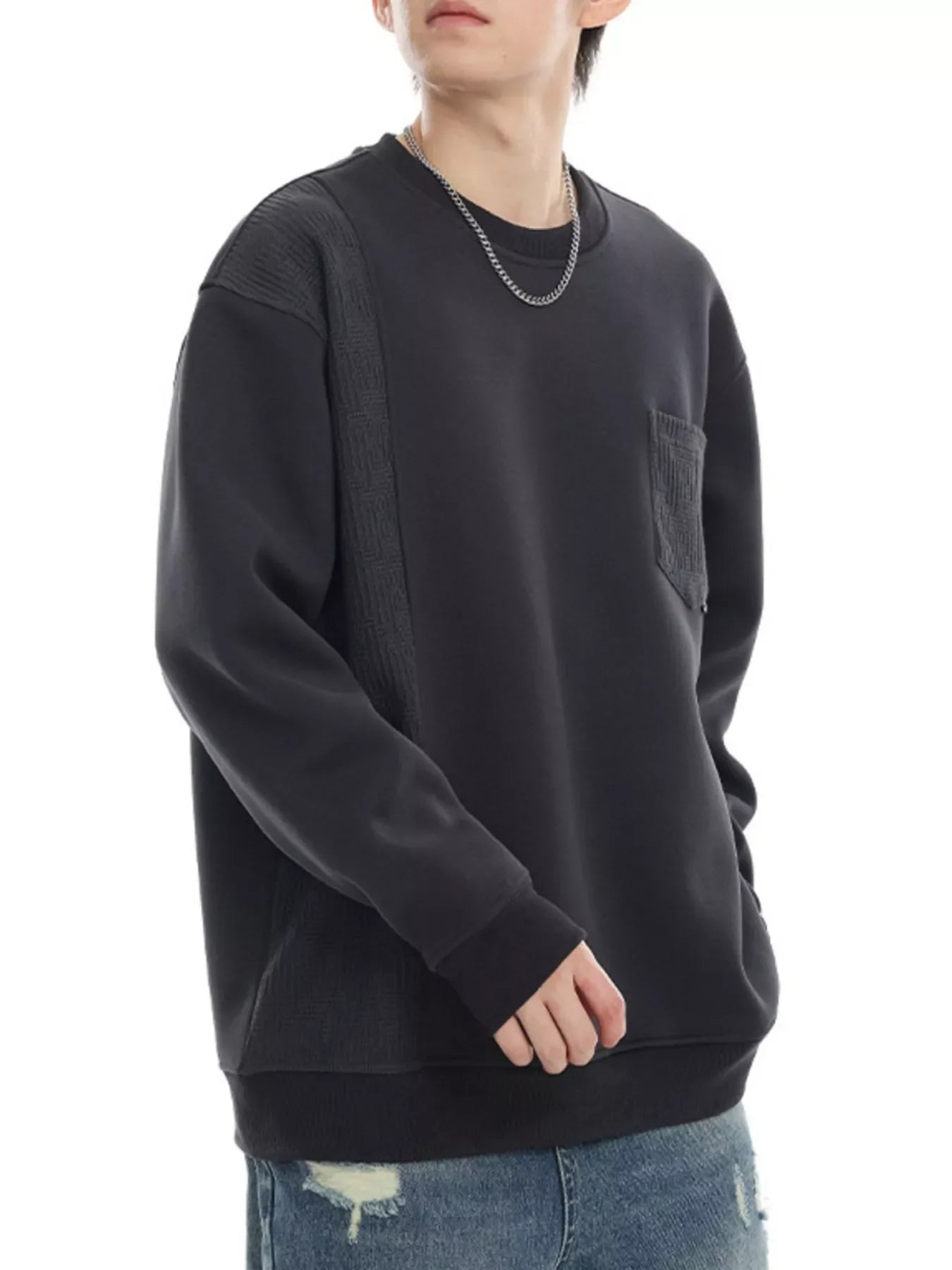 Plus Size Pocketed Long Sleeve Cotton-Polyester Sweatshirt - Southern Shores Clothing